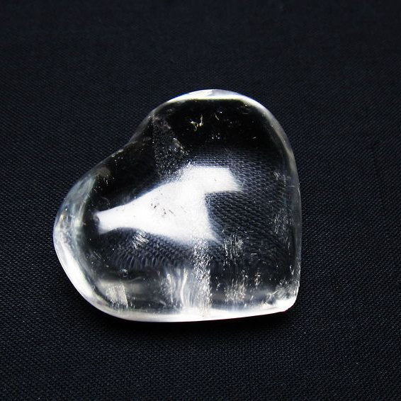 水晶 ハート置物 一点物 145-1545
