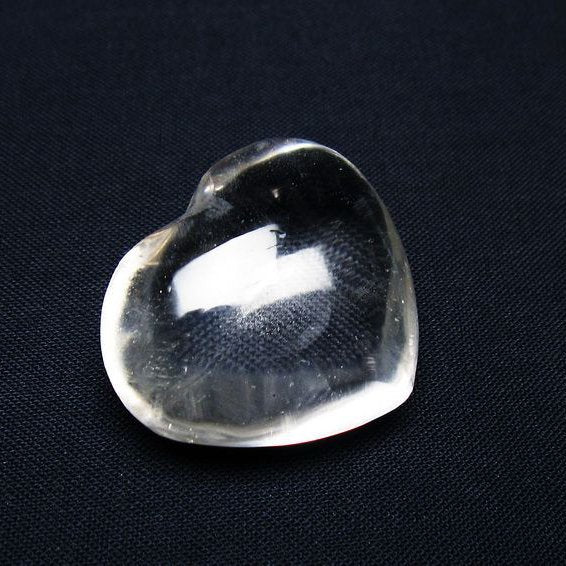 水晶 ハート置物 一点物 145-1548