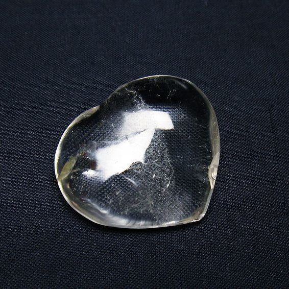 水晶 ハート置物 一点物 145-1553