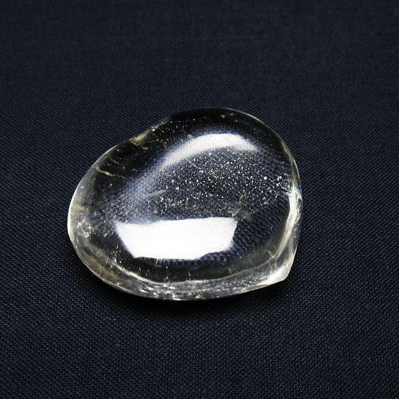 水晶 ハート置物 一点物 145-1556