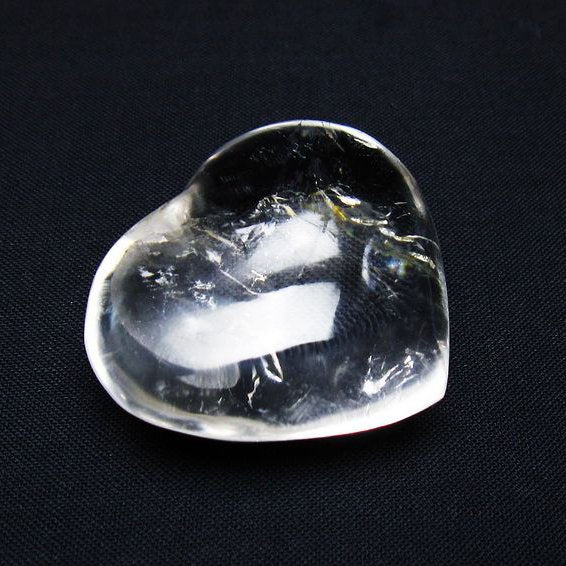 水晶 ハート置物 一点物 145-1557