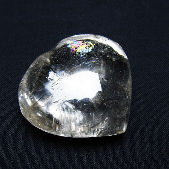 水晶 ハート置物 一点物 145-1564