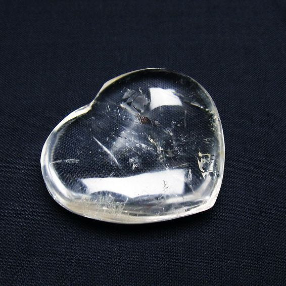 水晶 ハート置物 一点物 145-1576