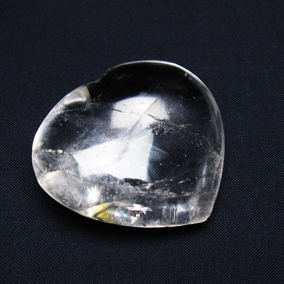 水晶 ハート置物 一点物 145-1577