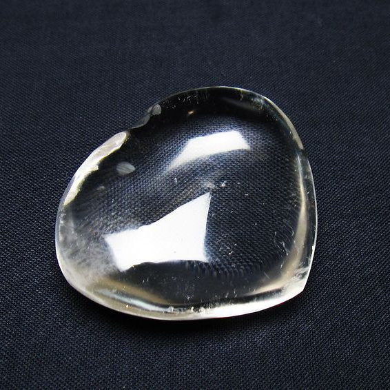 水晶 ハート置物 一点物 145-1596