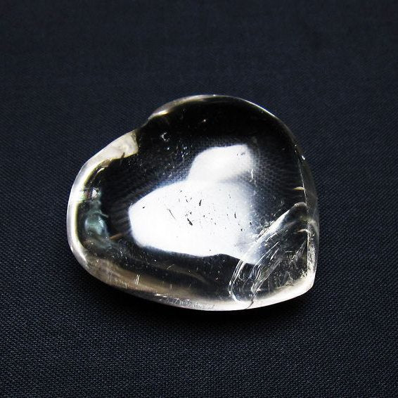 水晶 ハート置物 一点物 145-1611