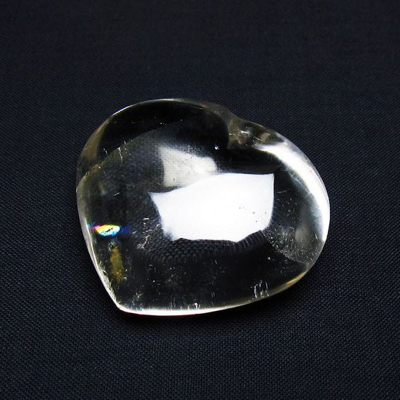 水晶 ハート置物 一点物 145-1618