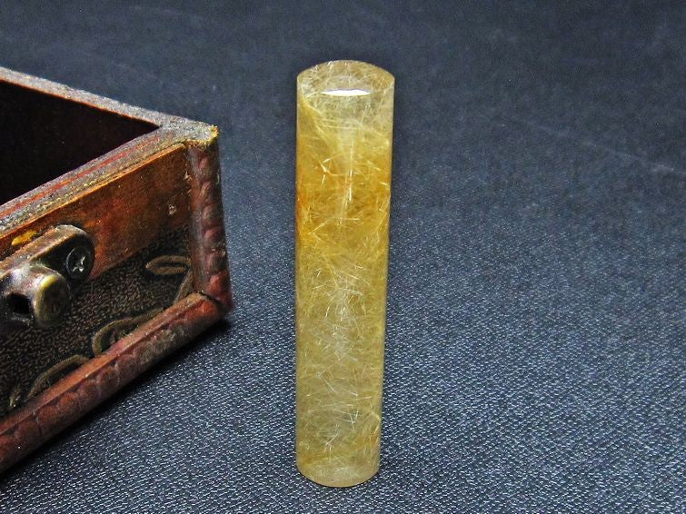 ルチルクォーツ 印材 12mm 一点物 147-11