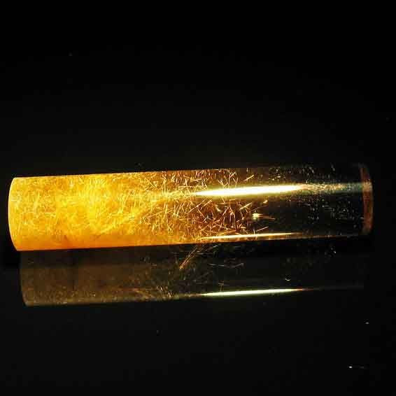 クリスタルクォーツ 印材 ルチルクォーツ 12mm 送料無料 一点物 147-12