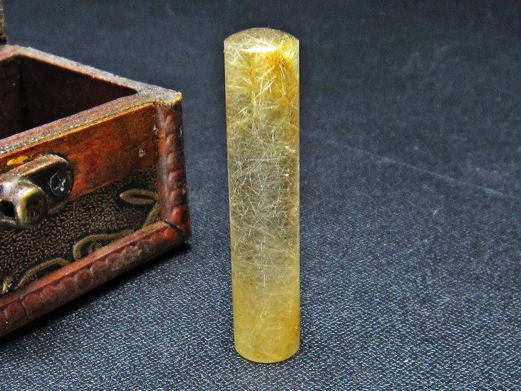 ルチルクォーツ 印材 12mm 一点物 147-17