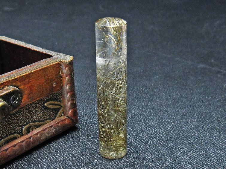 プラチナルチルクォーツ 印材 12mm 一点物 147-22