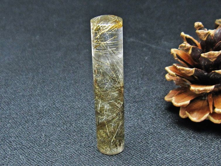 プラチナルチルクォーツ 印材 12mm 一点物 147-22