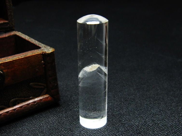 クリスタルクォーツ 印材 スーパーファントム 15mm 一点物 147-33