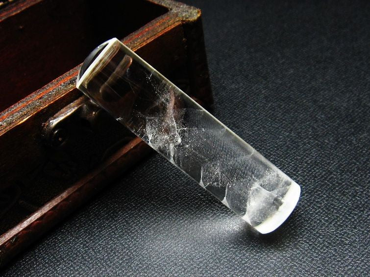 クリスタルクォーツ 印材 スーパーファントム 15mm 一点物 147-37