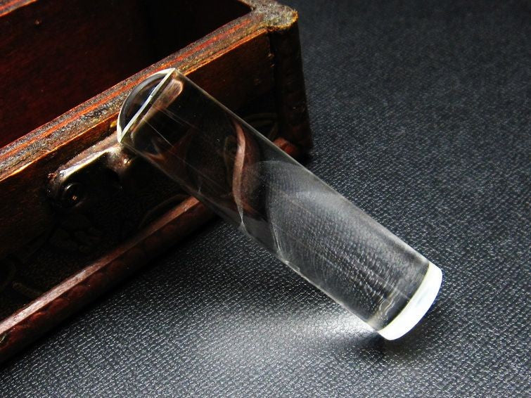 クリスタルクォーツ 印材 スーパーファントム 15mm 一点物 147-38