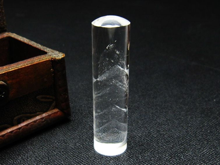 クリスタルクォーツ 印材 スーパーファントム 15mm 一点物 147-39