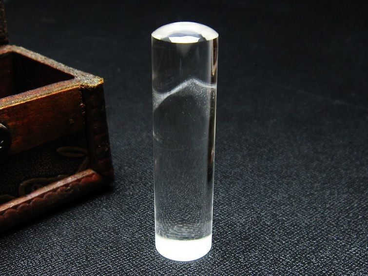 クリスタルクォーツ 印材 スーパーファントム 15mm 一点物 147-40