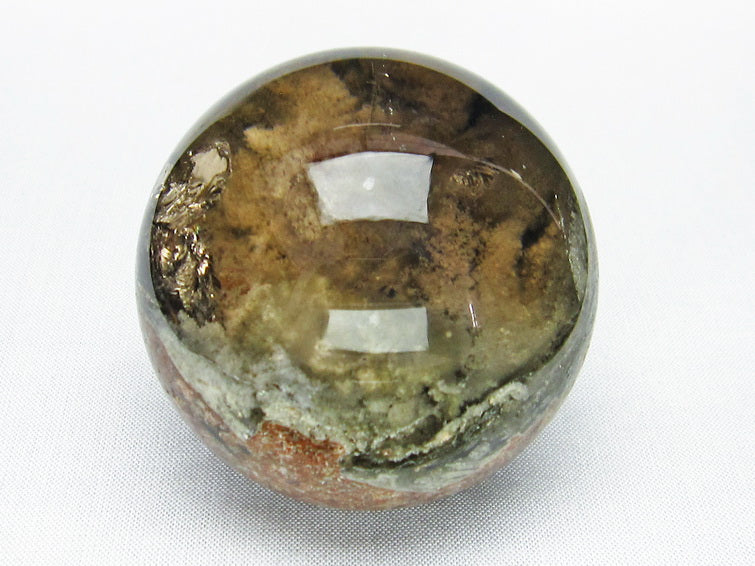 ガーデンクォーツ 丸玉 虹入り スフィア 水晶玉 58mm 一点物 151-2536