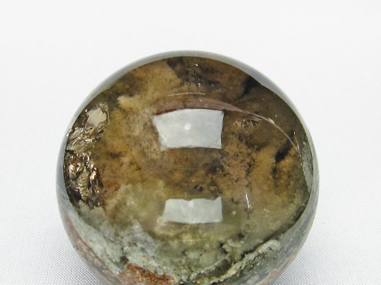 ガーデンクォーツ 丸玉 虹入り スフィア 水晶玉 58mm 一点物 151-2536