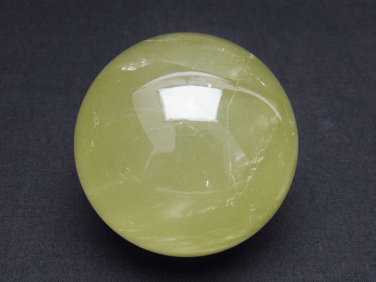 ミルキークォーツ 丸玉 73mm スフィア イエロー 一点物 151-4562