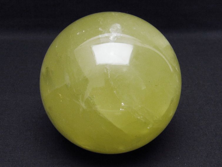 1.2Kg ミルキークォーツ 丸玉 96mm スフィア イエロー 一点物 151-4569