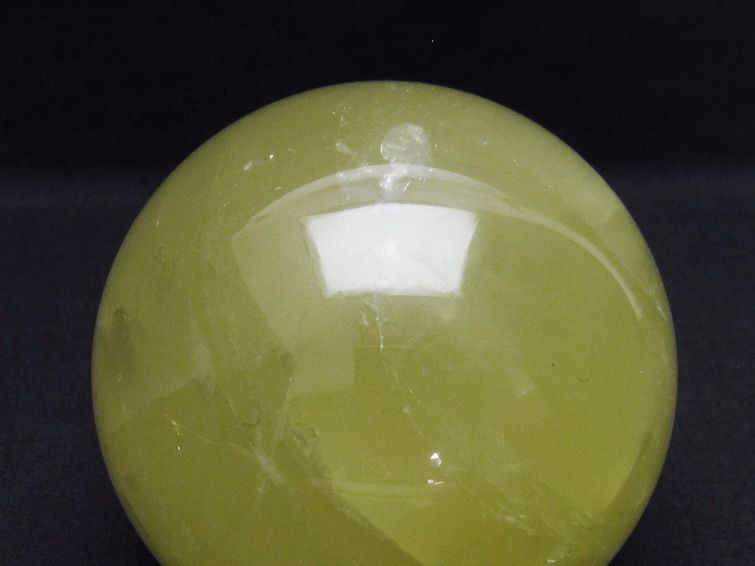 1.2Kg ミルキークォーツ 丸玉 96mm スフィア イエロー 一点物 151-4569