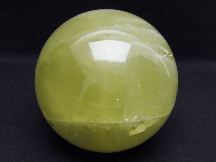 1.4Kg ミルキークォーツ 丸玉 100mm スフィア イエロー 一点物 151-4578
