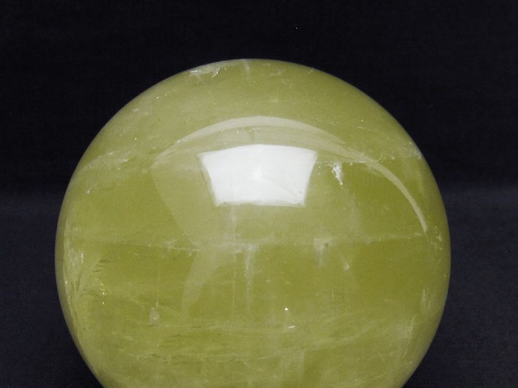 1.8Kg ミルキークォーツ 丸玉 110mm スフィア イエロー 一点物 151-4580