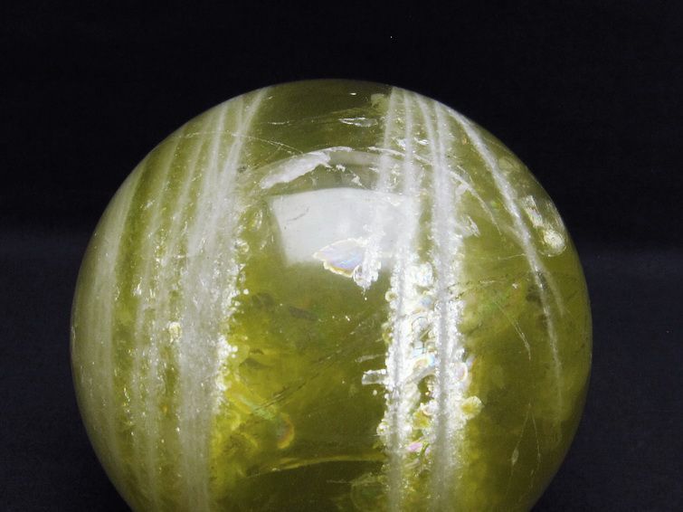 1.9Kg ミルキークォーツ 丸玉 112mm スフィア イエロー 一点物 151-4583