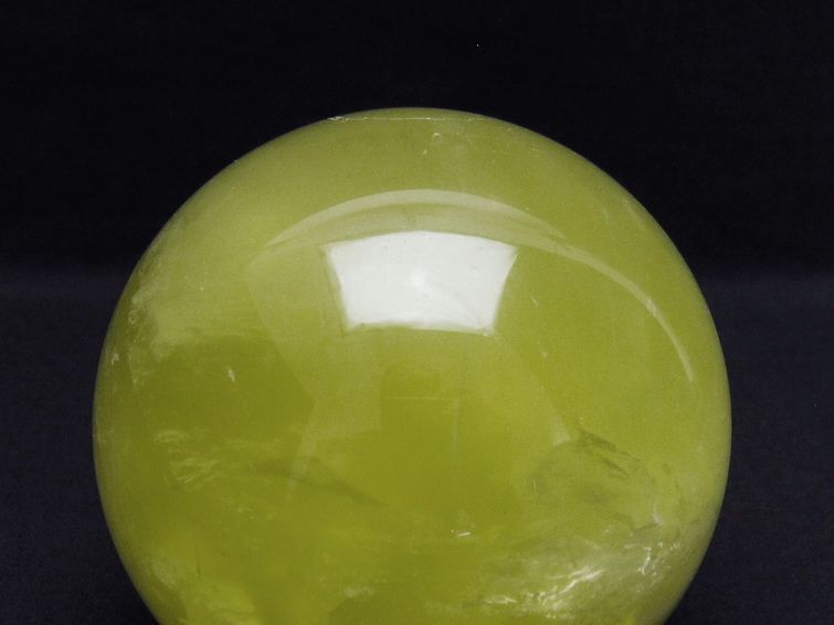 1.5Kg ミルキークォーツ 丸玉 105mm スフィア イエロー 一点物 151-4586