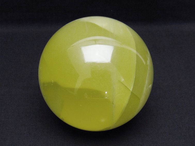 1.1Kg ミルキークォーツ 丸玉 92mm スフィア イエロー 一点物 151-4594