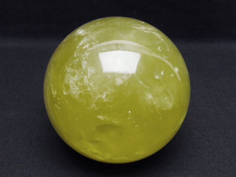 1.2Kg ミルキークォーツ 丸玉 94mm スフィア イエロー 一点物 151-4595
