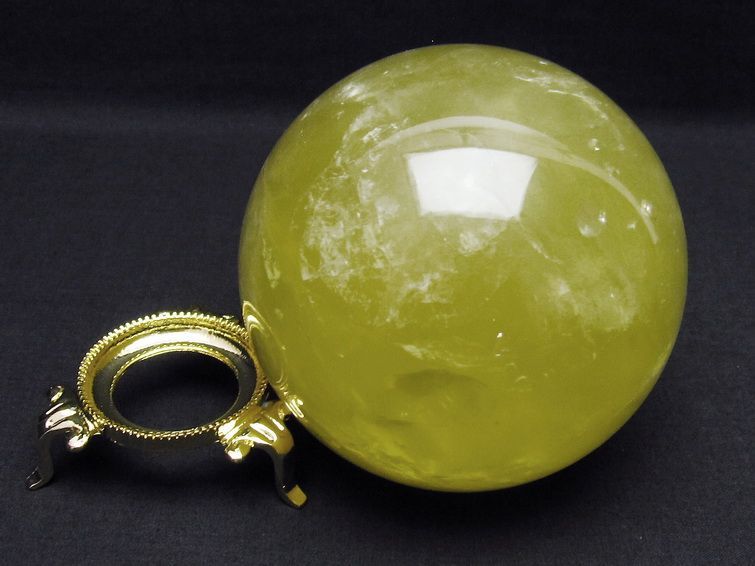 1.2Kg ミルキークォーツ 丸玉 94mm スフィア イエロー 一点物 151-4595