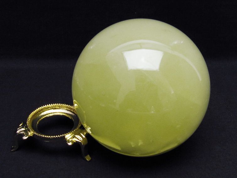 1.4Kg ミルキークォーツ 丸玉 100mm スフィア イエロー 一点物 151-4606