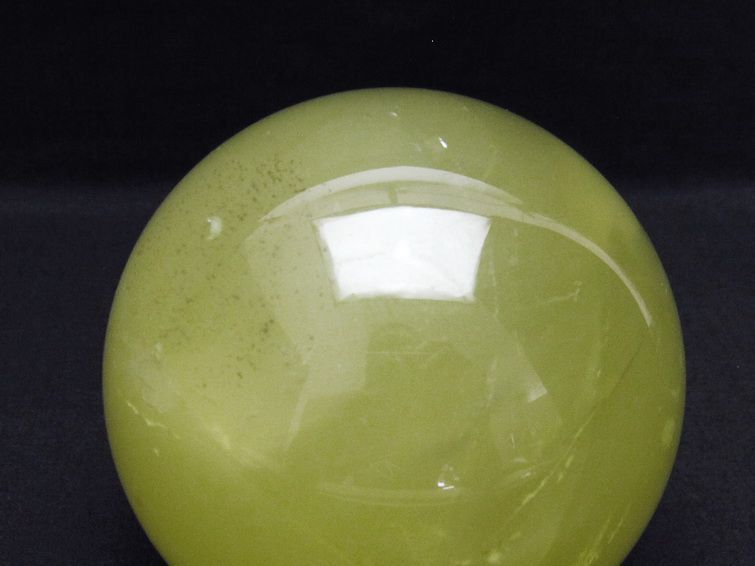 1.4Kg ミルキークォーツ 丸玉 100mm スフィア イエロー 一点物 151-4607