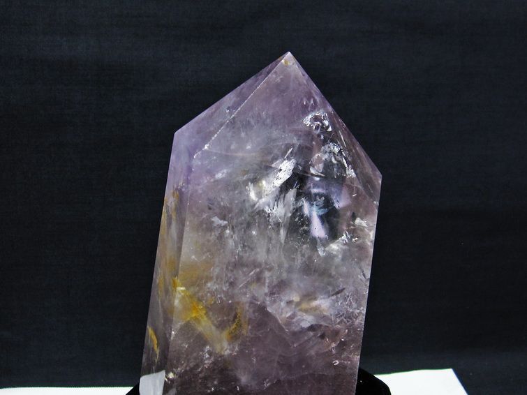 アメジスト 六角柱 台座付属 一点物 152-1723