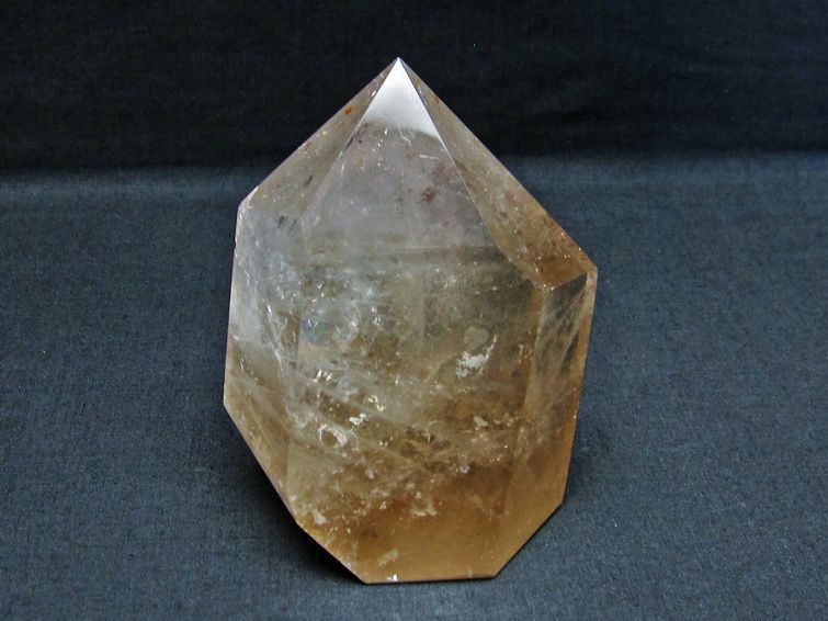 スモーキークォーツ 六角柱 煙水晶 虹入り 一点物 152-1790