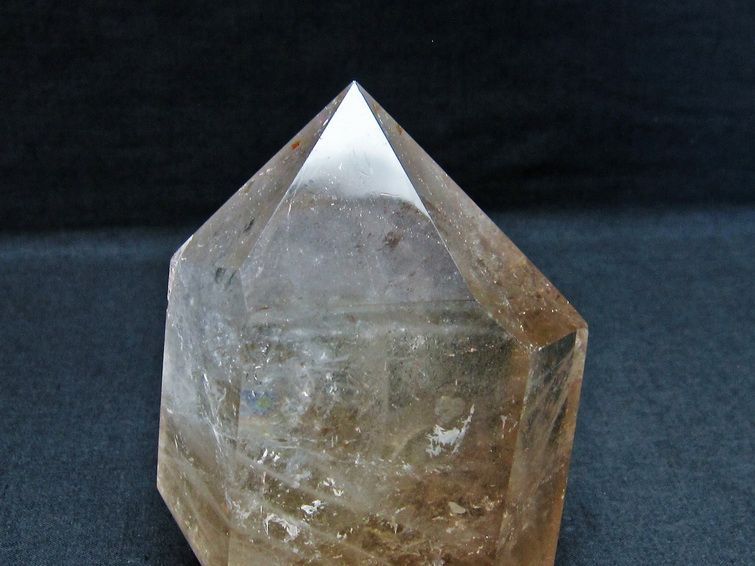 スモーキークォーツ 六角柱 煙水晶 虹入り 一点物 152-1790