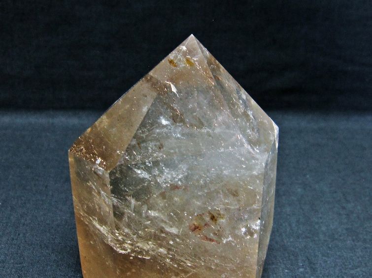 スモーキークォーツ 六角柱 煙水晶 虹入り 一点物 152-1790