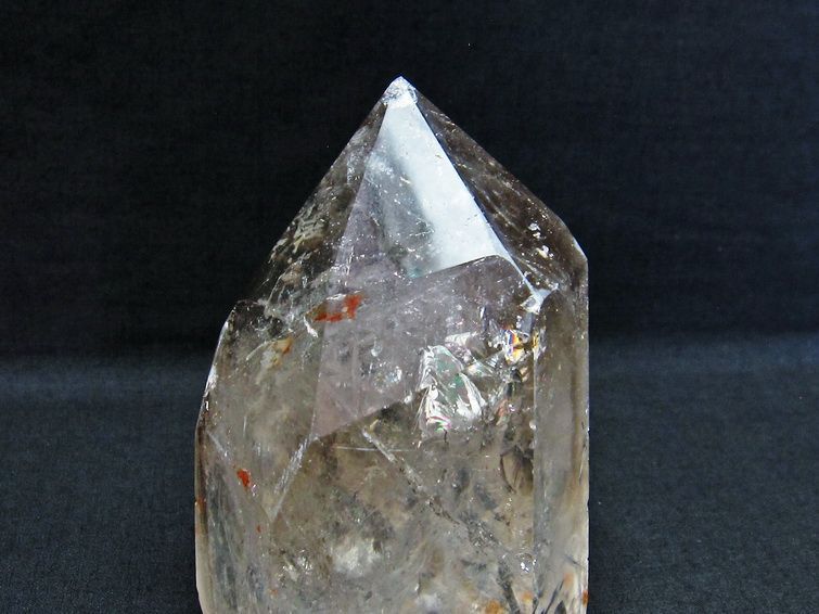 スモーキークォーツ 六角柱 煙水晶 虹入り 152-1795