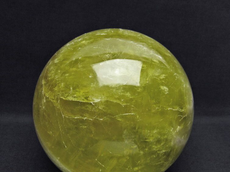5.5Kg シトリン 丸玉 スフィア 158mm 一点物 161-427