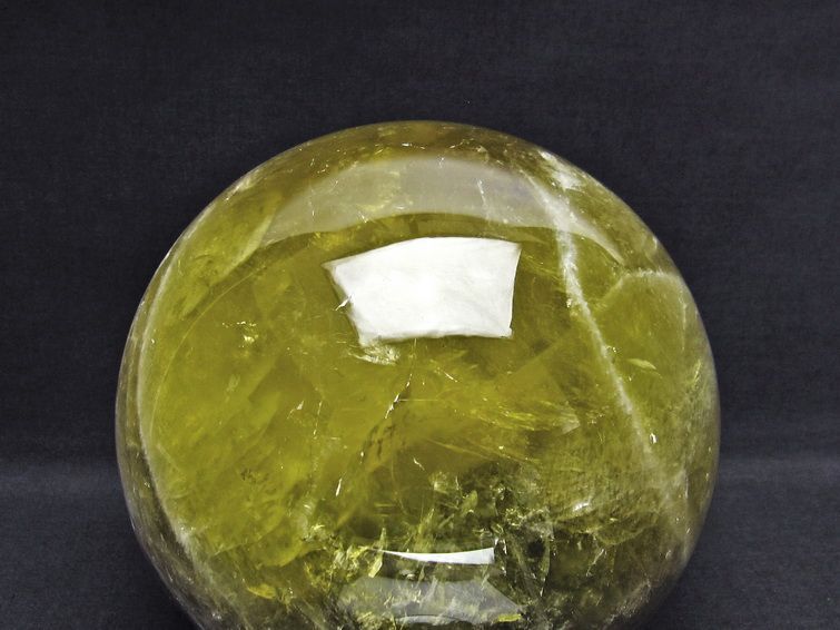 6.8Kg シトリン 丸玉 スフィア 168mm 一点物 161-432