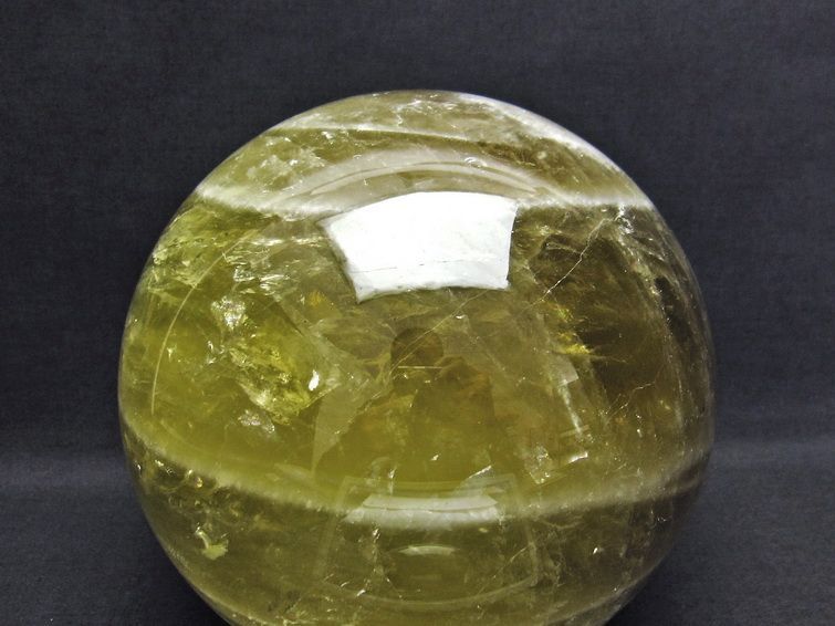 6.6Kg シトリン 丸玉 スフィア 168mm 一点物 161-436