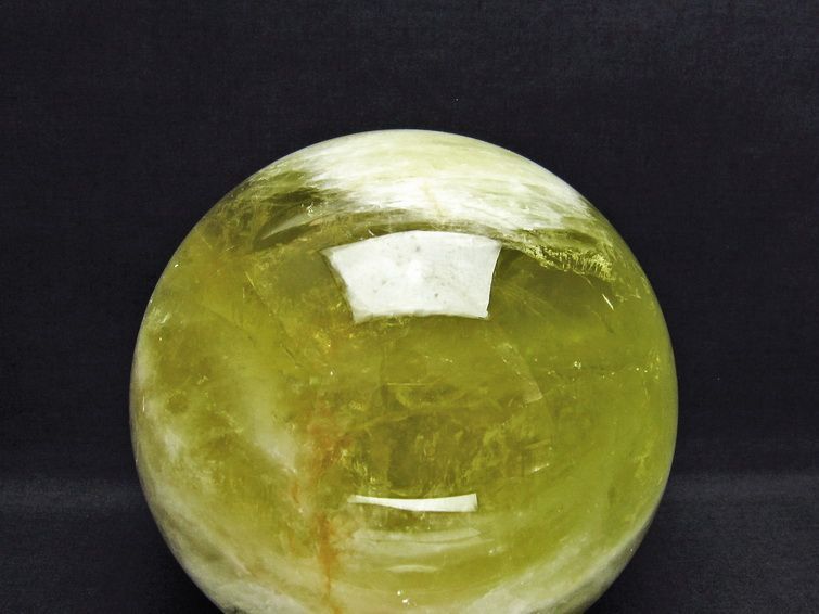 6.1Kg シトリン 丸玉 スフィア 161mm 一点物 161-446
