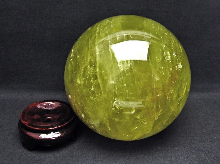 5.5Kg シトリン 丸玉 スフィア 158mm 一点物 161-450
