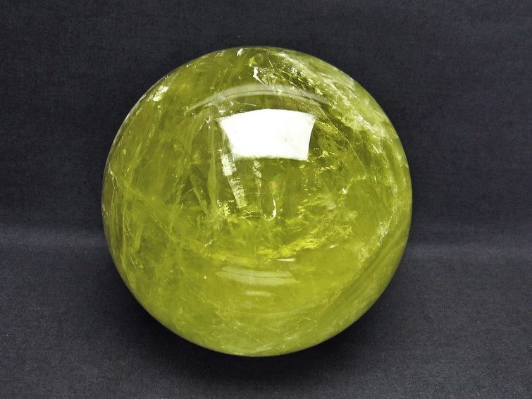 5.8Kg シトリン 丸玉 スフィア 158mm 一点物 161-451