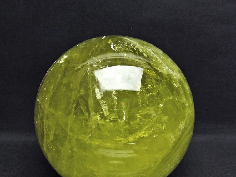 5.8Kg シトリン 丸玉 スフィア 158mm 一点物 161-451