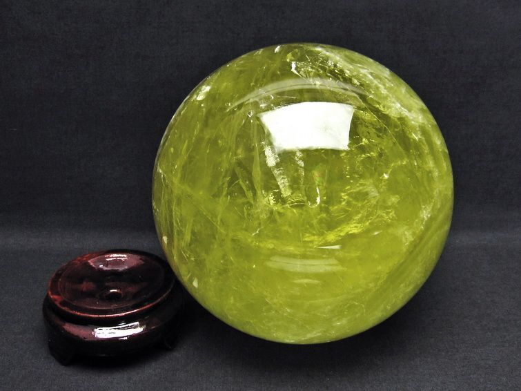 5.8Kg シトリン 丸玉 スフィア 158mm 一点物 161-451