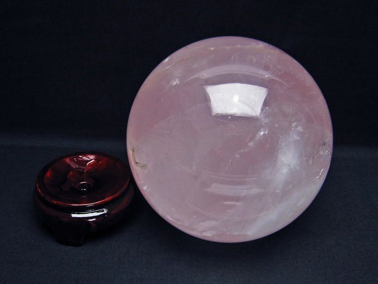 3.9Kg ローズクォーツ 丸玉 スフィア 141mm 一点物 161-703
