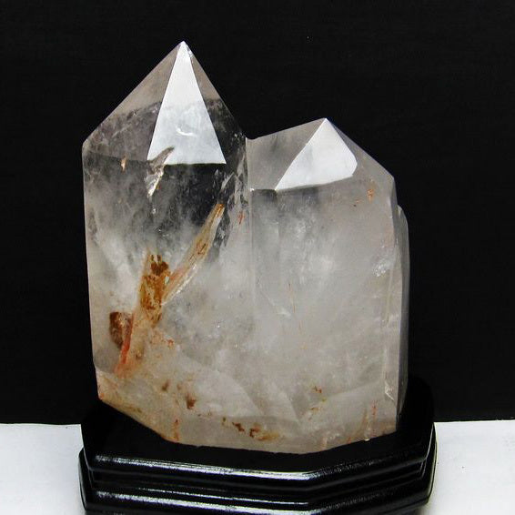 4.5Kg 水晶 六角柱 ダブルポイント 台座付属 一点物 162-151 [sold out